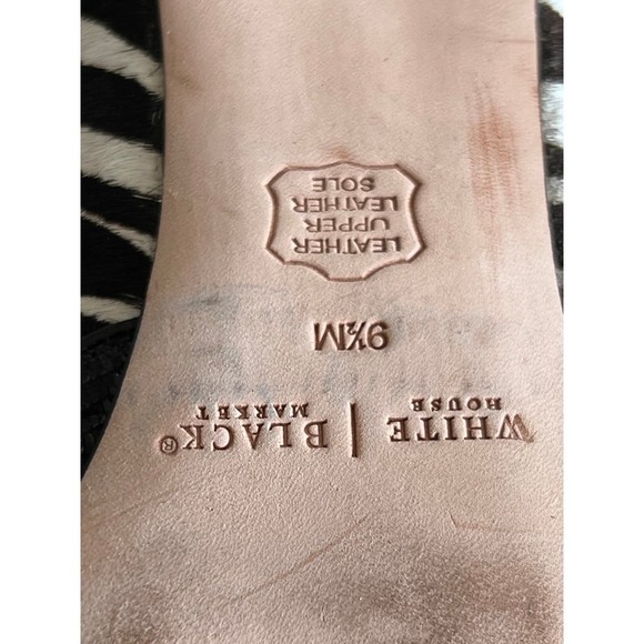 WHITE HOUSE BLACK MARKET 9.5 M Zebra Calf Hair MONARCH Point Toe Stiletto Heels - Picture 6 of 6